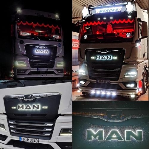 man logo led