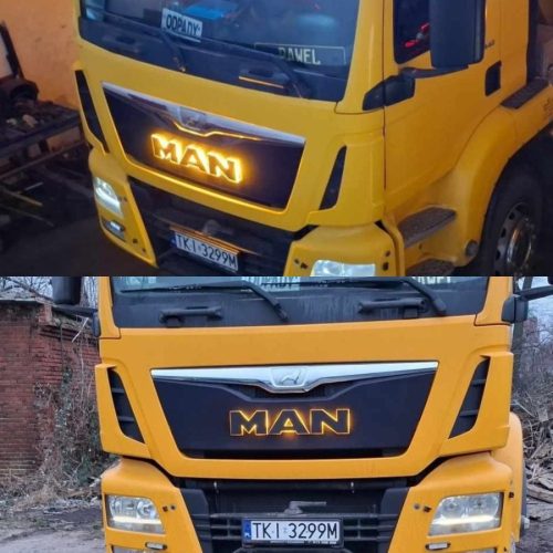 man logo led