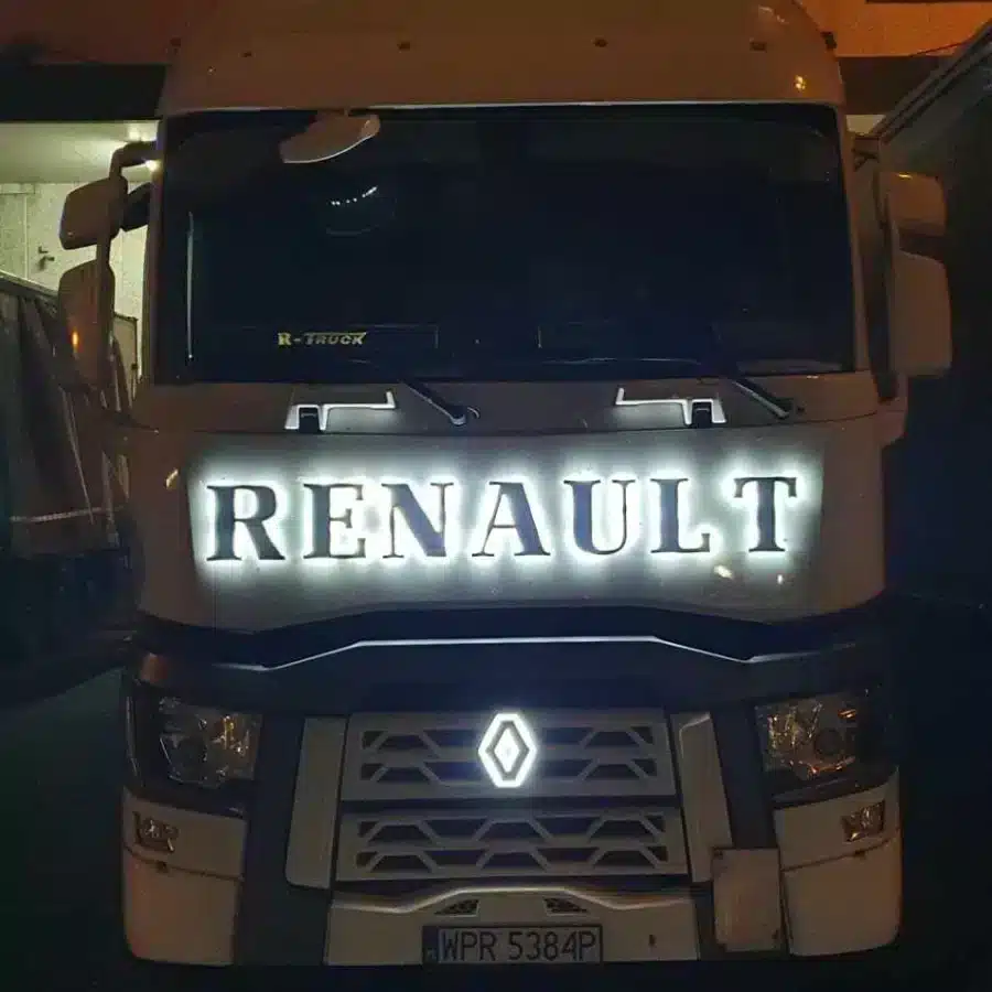 Lettrage LED Renault