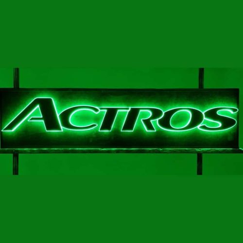 podświetlany napis actros