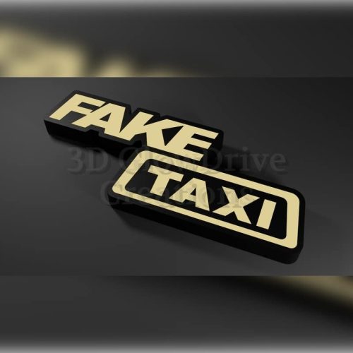 panneau d'angle de faux taxi