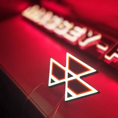 Logo Massey Ferguson illuminé