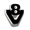 scania v8 logo led