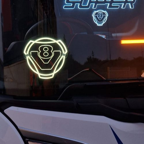 tabliczka narożnikowa scania v8