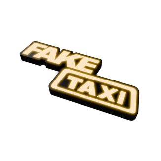 panneau d'angle de faux taxi