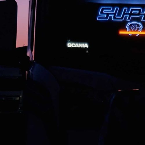 tabliczka narożnikowa scania