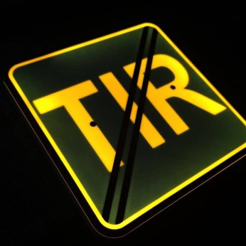 Tabliczka narożnikowa LED - Tablica narożna TIR