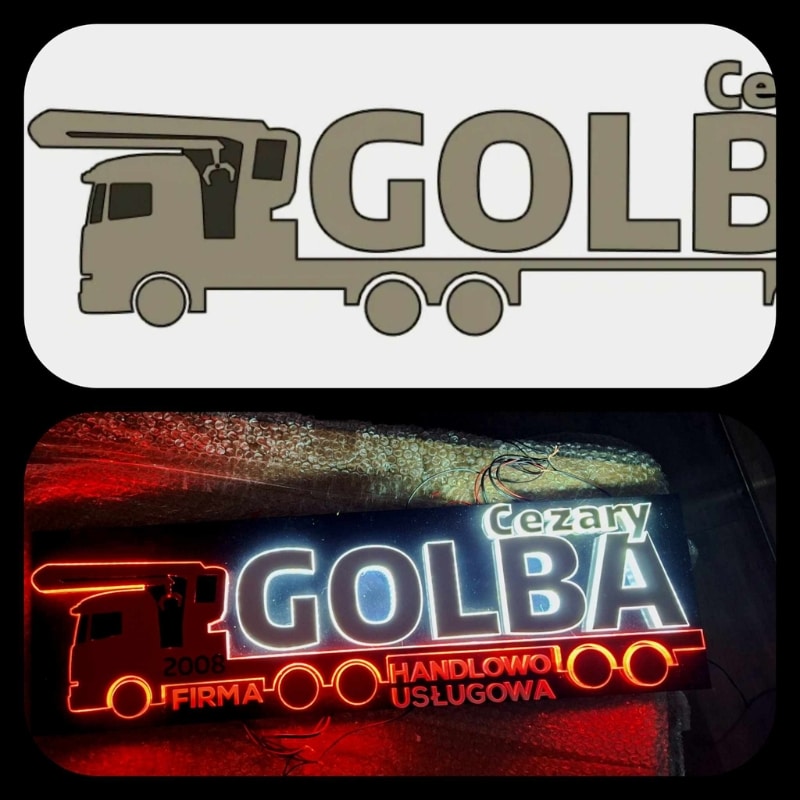 Emblèmes LED, logos éclairés