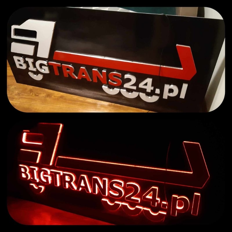 Emblèmes LED, logos éclairés