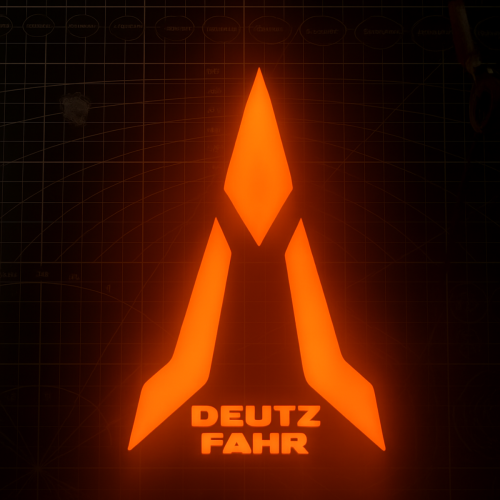 Logo Deutz Fahr LED orange